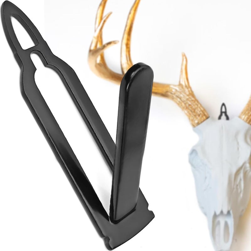 VMSIXVM European Deer Skull Mount Hanger, Euro Wall Mount Hanger for Deer Head and Other Smaller Animals, Skull Wall Hooker with Easy Install Kit for Indoor Outdoor - Image 1